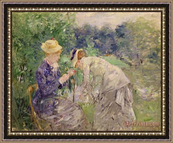 Berthe Morisot In the Bois de Boulogne Framed Print