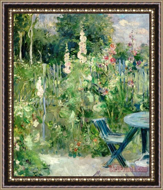 Berthe Morisot Roses Tremieres Framed Painting