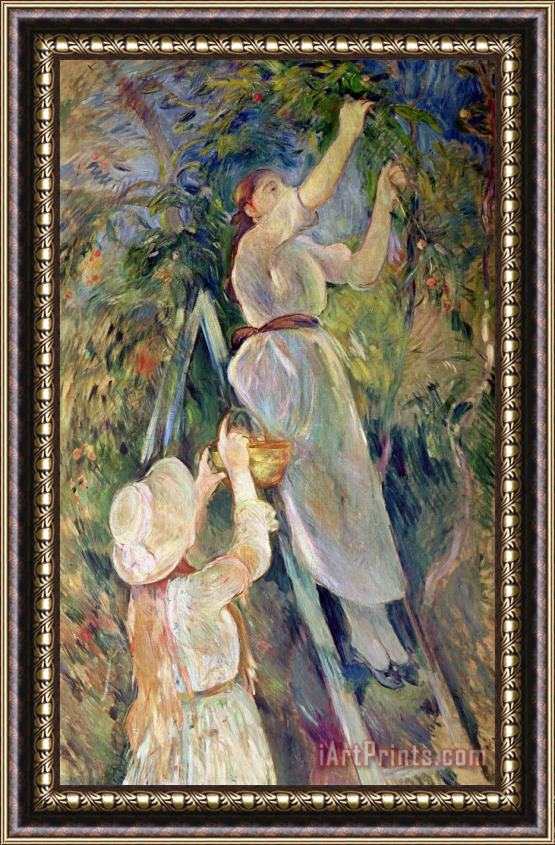 Berthe Morisot The Cherry Picker Framed Print