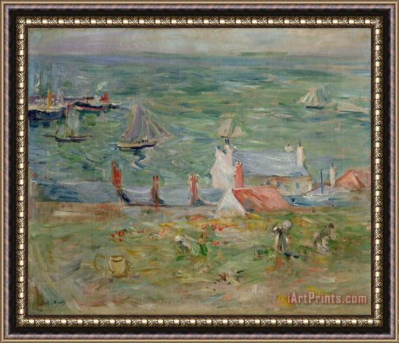 Berthe Morisot The Port of Gorey on Jersey Framed Painting