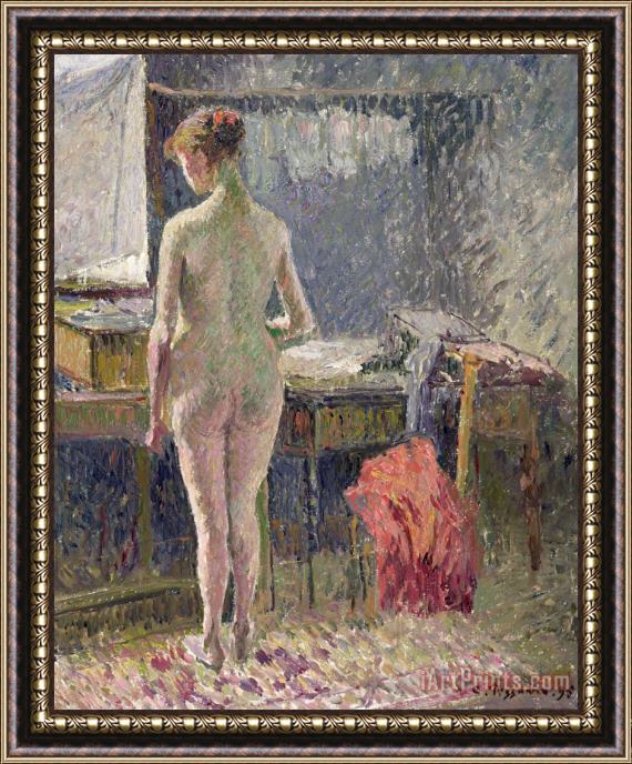Camille Pissarro Female Nude Seen From The Back Framed Print