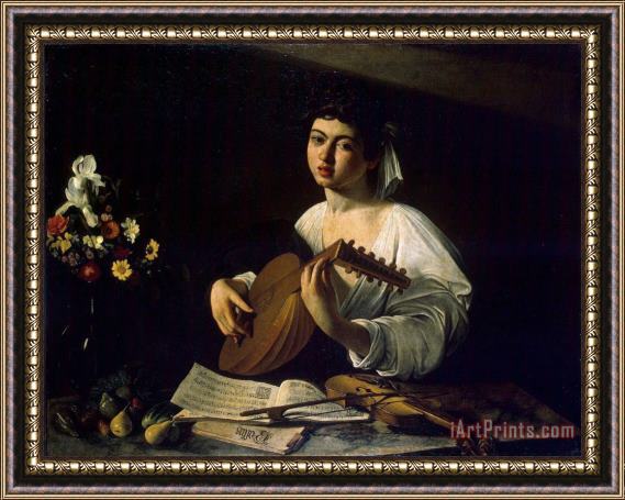 Caravaggio The Lute Player Framed Print