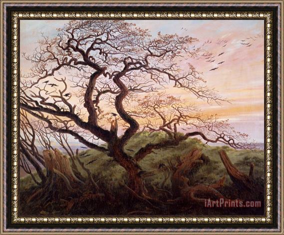 Caspar David Friedrich The Tree of Crows Framed Painting