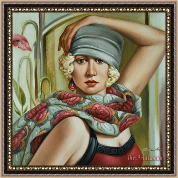 Catherine Abel Grey Cloche Framed Painting