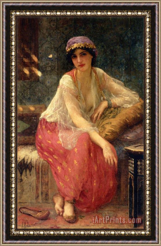 Charles Amable Lenoir Odalisque Framed Painting
