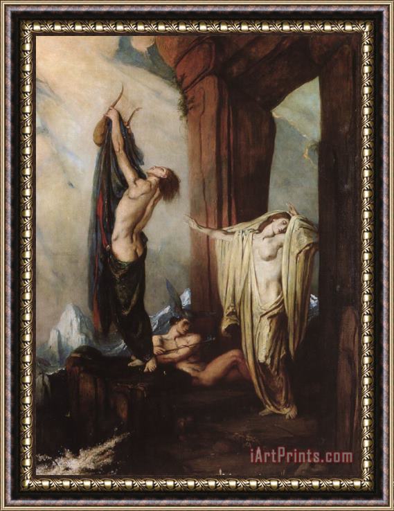 Charles De Sousy Ricketts Orpheus And Eurydice Framed Print