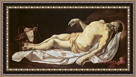 Charles Le Brun The Dead Christ Framed Painting