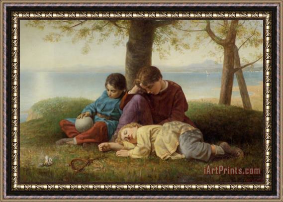 Charles Lucy Repose Framed Painting
