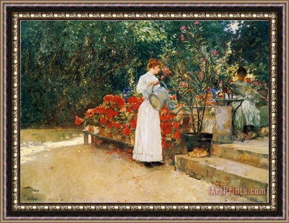 Childe Hassam After Breakfast 1887 Framed Painting