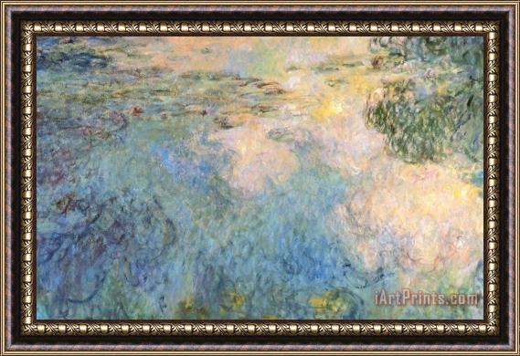 Claude Monet Basin Of Water Lilies Framed Painting