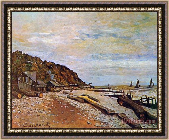 Claude Monet Boatyard near Honfleur Framed Print