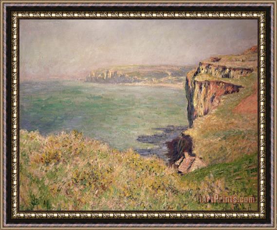 Claude Monet Cliff at Varengeville Framed Painting