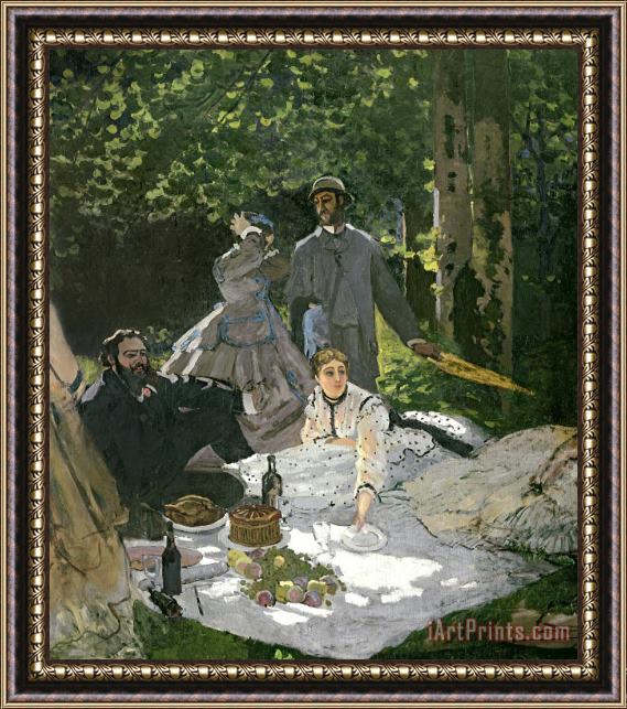 Claude Monet Dejeuner sur lHerbe Framed Painting