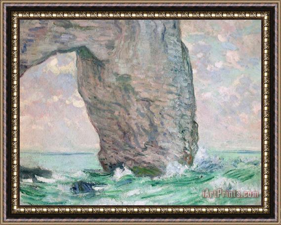 Claude Monet La Manneporte a Etretat Framed Painting