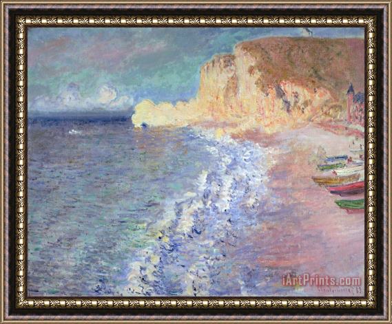 Claude Monet Morning at Etretat Framed Painting
