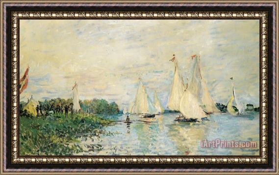Claude Monet Regatta At Argenteuil Framed Print