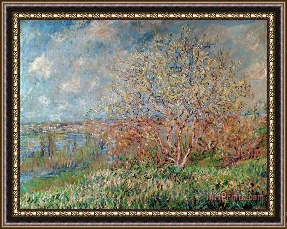 Claude Monet Spring Framed Painting