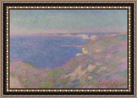 Claude Monet The Cliffs Near Dieppe Framed Painting