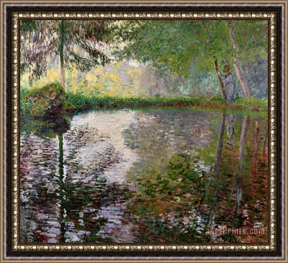 Claude Monet The Lake at Montgeron Framed Painting