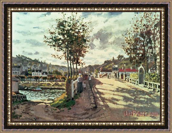 Claude Monet The Seine at Bougival Framed Painting