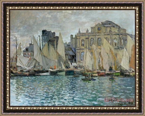 Claude Monet View of Le Havre Framed Painting
