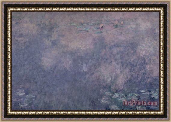 Claude Monet Waterlilies Two Weeping Willows Framed Print