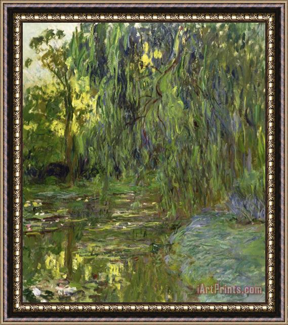 Claude Monet Weeping Willows The Waterlily Pond At Giverny Framed Print