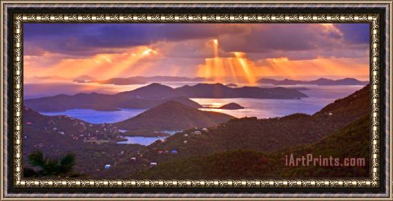 Collection 14 Island Rays Framed Print