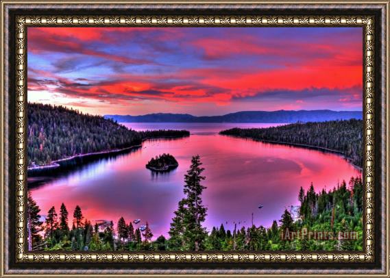Collection 14 Red Tahoe Framed Painting