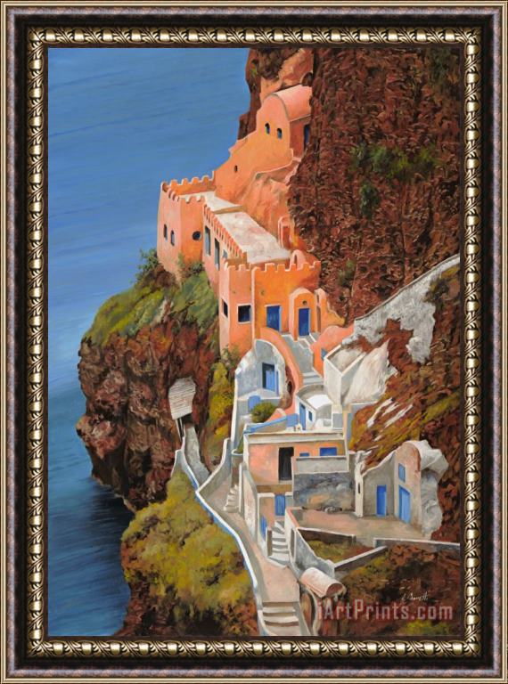 Collection 7 sul mare Greco Framed Painting