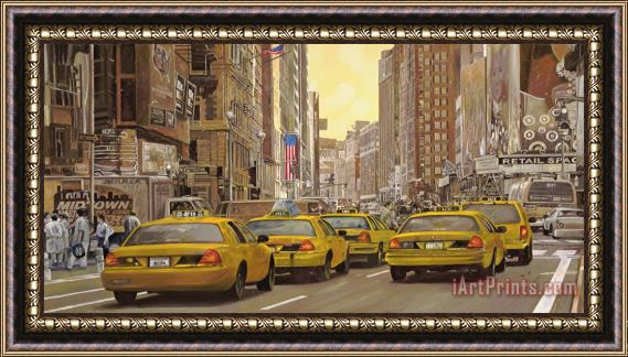 Collection 7 taxi a New York Framed Print