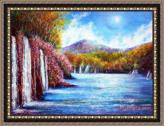 Collection 9 Flora Falls Framed Painting