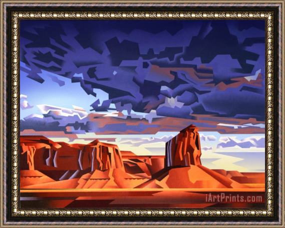 Collection Monument Valley Storm Framed Painting