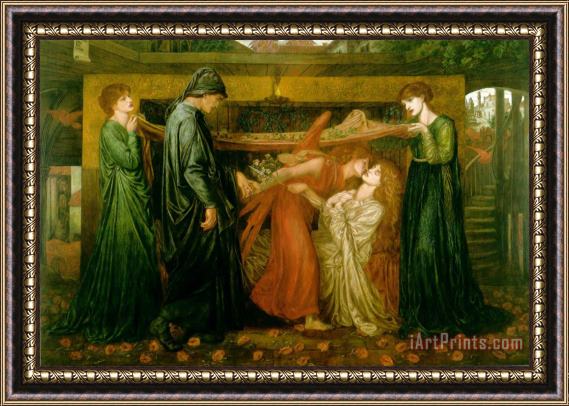 Dante Gabriel Rossetti Dante's Dream at The Time of The Death of Beatrice Framed Painting