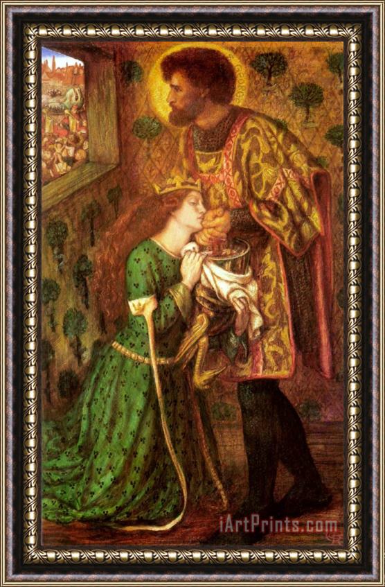 Dante Gabriel Rossetti Saint George And The Princess Sabra Framed Painting