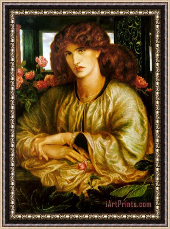 Dante Gabriel Rossetti The Lady of The Window Framed Painting