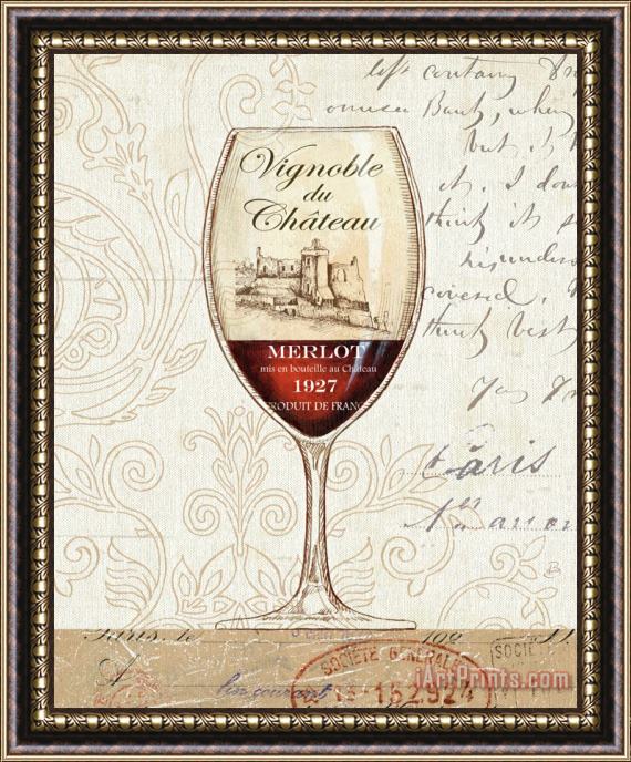 Daphne Brissonnet Wine by The Glass II Framed Print