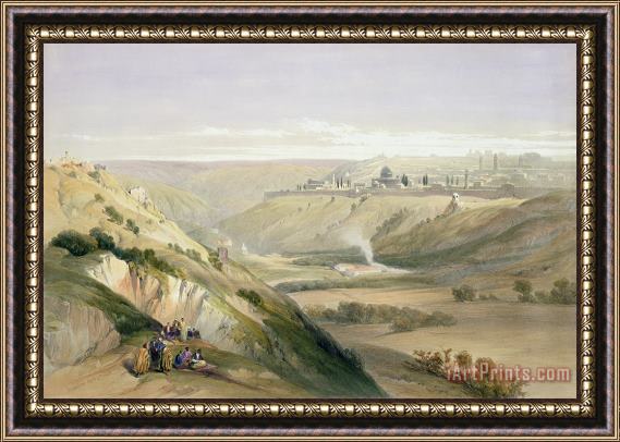 David Roberts Jerusalem April 5th 1839 Framed Painting