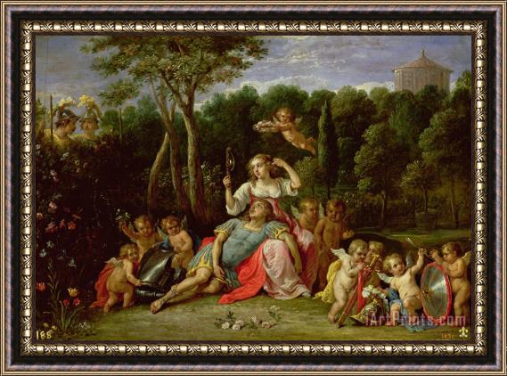 David the younger Teniers The Garden of Armida Framed Painting
