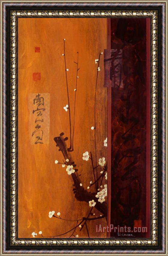 don li leger Oriental Blossoms I Framed Painting
