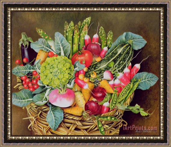 EB Watts Summer Vegetables Framed Print