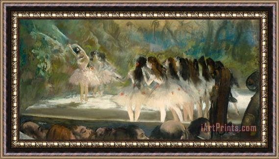 Edgar Degas Ballet at The Paris Opera Framed Painting