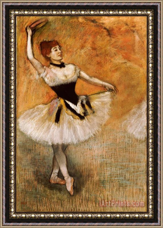 Edgar Degas Dancer with Tambourine Framed Painting