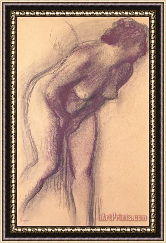 Edgar Degas Female Standing Nude Framed Painting