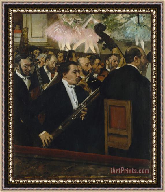 Edgar Degas L'orchestre De L'opera Desire Dihau (1833 1909), Basson Framed Print
