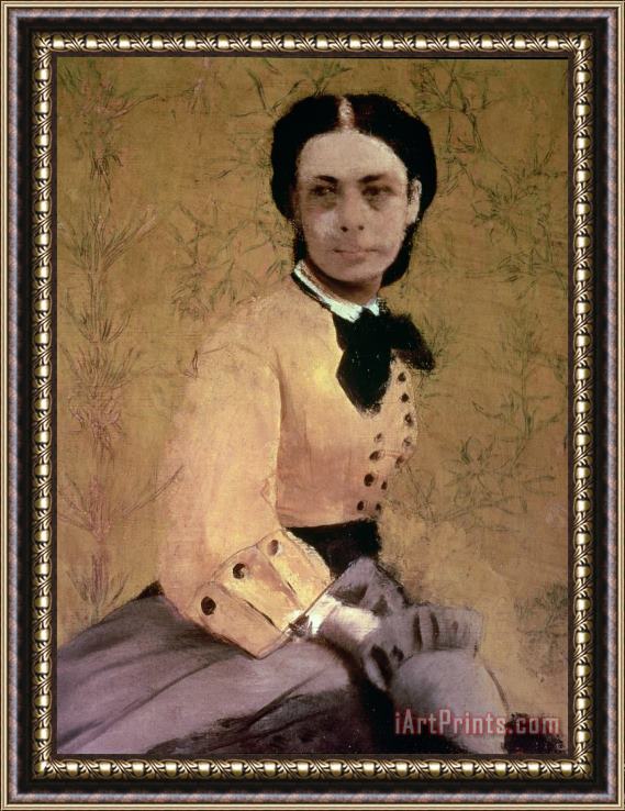 Edgar Degas Portrait of Princess Pauline de Metternich Framed Print