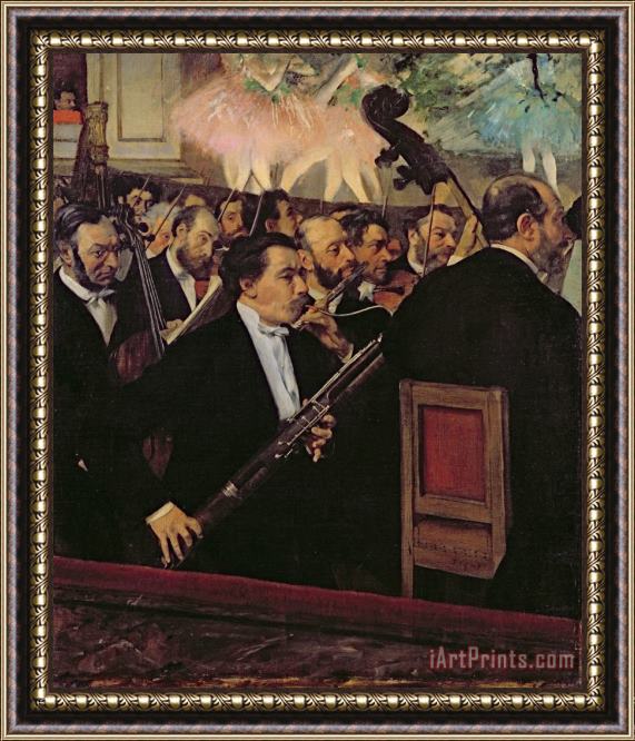Edgar Degas The Opera Orchestra Framed Painting