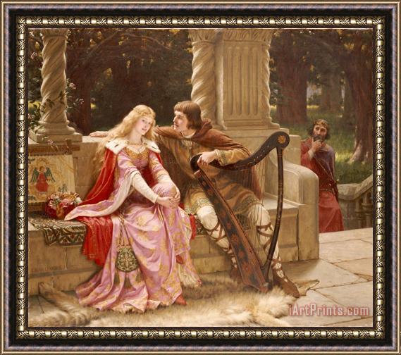 Edmund Blair Leighton The End of the Song Framed Painting