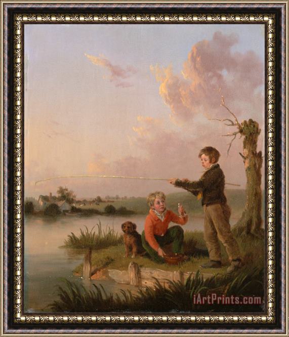 Edmund Bristow The Young Anglers Framed Print