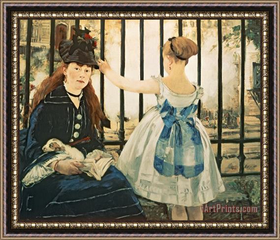 Edouard Manet Gare St Lazare Framed Painting